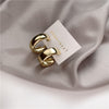 2022 Korean New Simple Temperament Circle Pearl Earrings Fashion Small Versatile Earrings  Jewelry